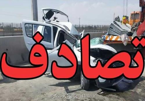 برخورد پژو با پراید در زنجان ۱۰ فوتی و مصدوم برجای گذاشت