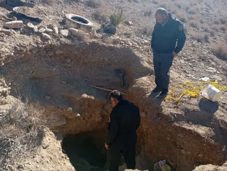 بازداشت حفاران بدون مجوز حین حفاری در یکی از محوطه های تاریخی دامغان