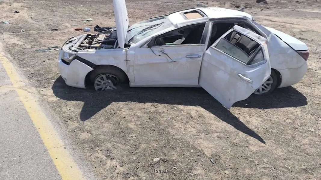 مرگ تلخ ۲ دختر دوقلو در واژگونی خودروی دنا در جاده دیهوک کرمان